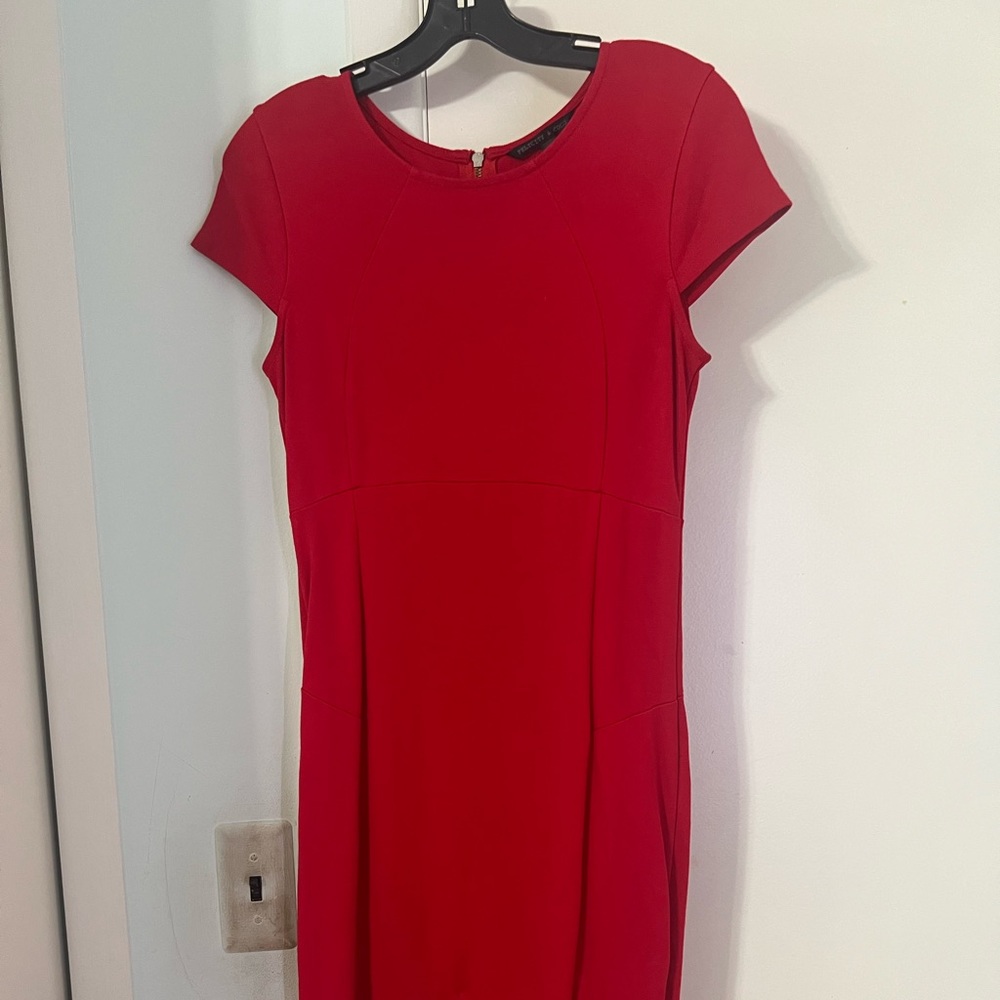 Red Felicity & Coco Pencil Zipper Dress